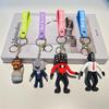 Portachiavi Cuphead Anime Cartone Animato Figure Mugman Bambola Uomo Toilette Skibidi Portachiavi Ciondolo Portachiavi Auto Giocattoli per Bambini Regali di Natale