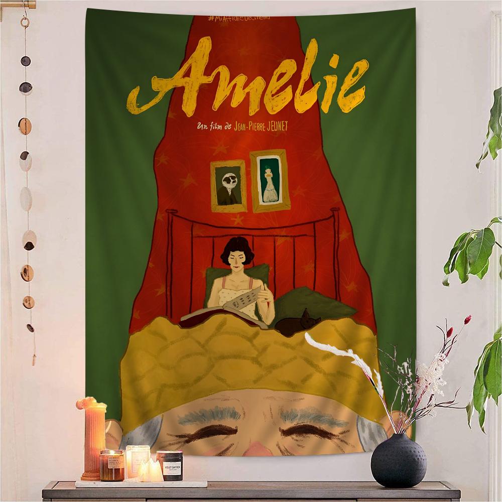 Arazzo da Appendere alla Parete Decorazione per la Casa Cartone Animato Film Classico Amelie