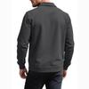 Men's Small Checkered Jacquard Knit Button Pocket Jacket, Spring and Autumn Warm Business Style Top