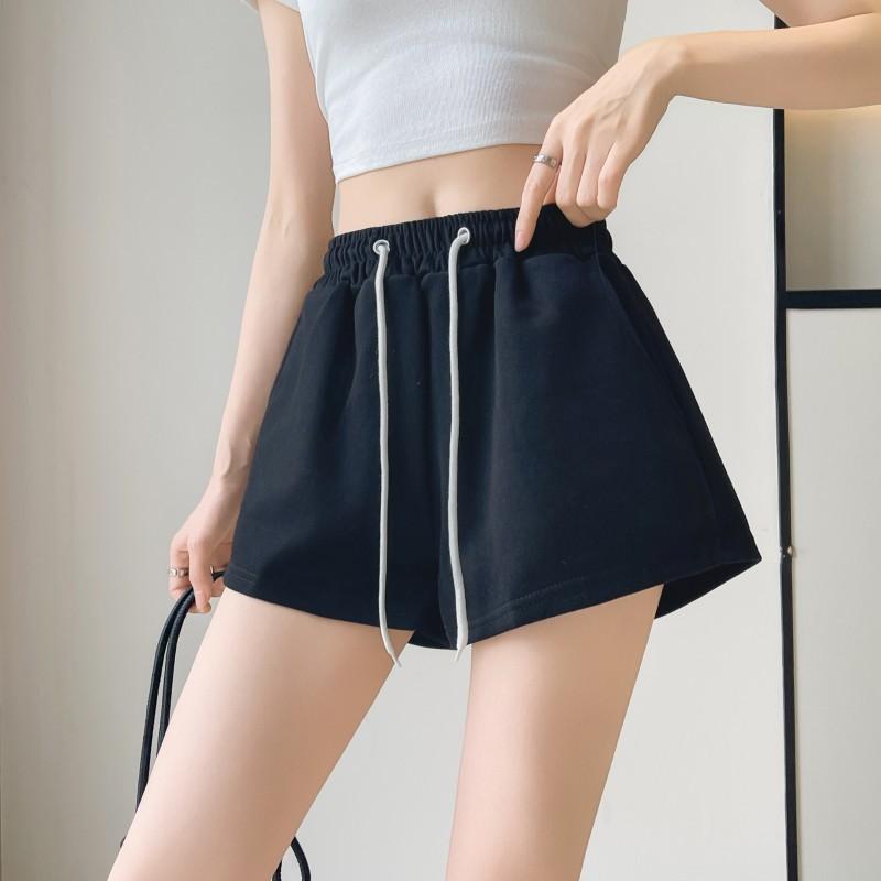 Spice girl sports shorts women's summer new high waist loose wide leg casual pants sweatpants word hot pants
