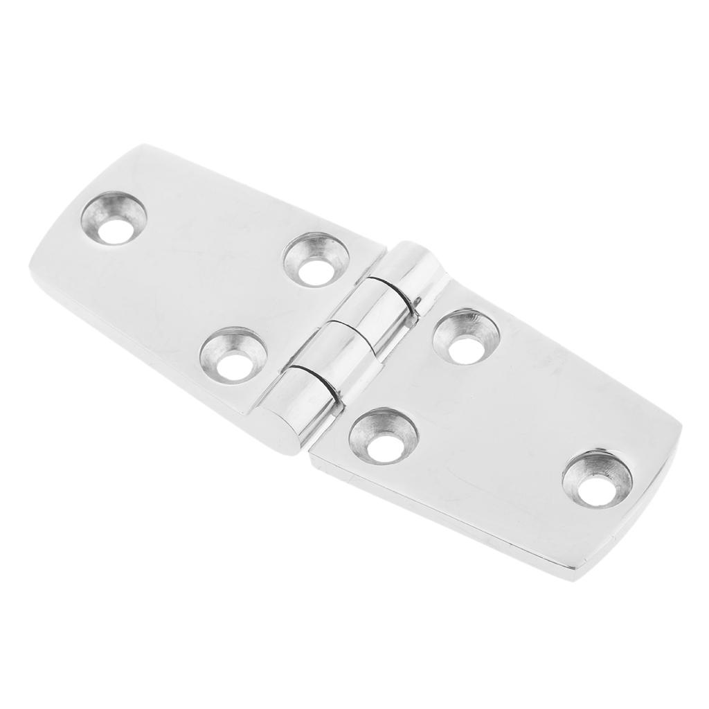 1x NEW Flush Mount Marine Grade 6"x6" Polished Stainless Steel Hinge Hatteras 1x NEW Flush Mount Marine Grade 6"x6" Polished Stainless Steel Hinge Hatteras