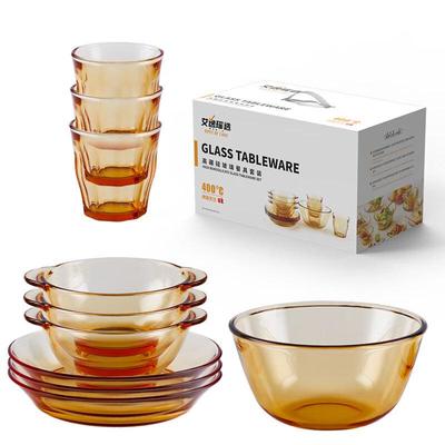 Bocui Serie 10-delars Middagsset i Högborosilikatglas