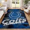 Indianapolis Colts Carpet Door Mat for Living Room or Bedroom Protective Mat Under Chair Office Decoration Christmas Gift Birthday Present