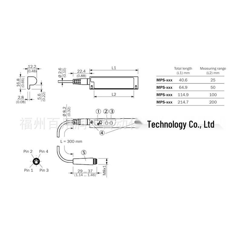 Sick MPS-200CLTP0 Magnetic Cylinder Non-Contact Sensor (1079364) New Original MPS-200CLTP0