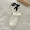 Women In The Spring and Autumn Bowknot Lace Socks of The Students