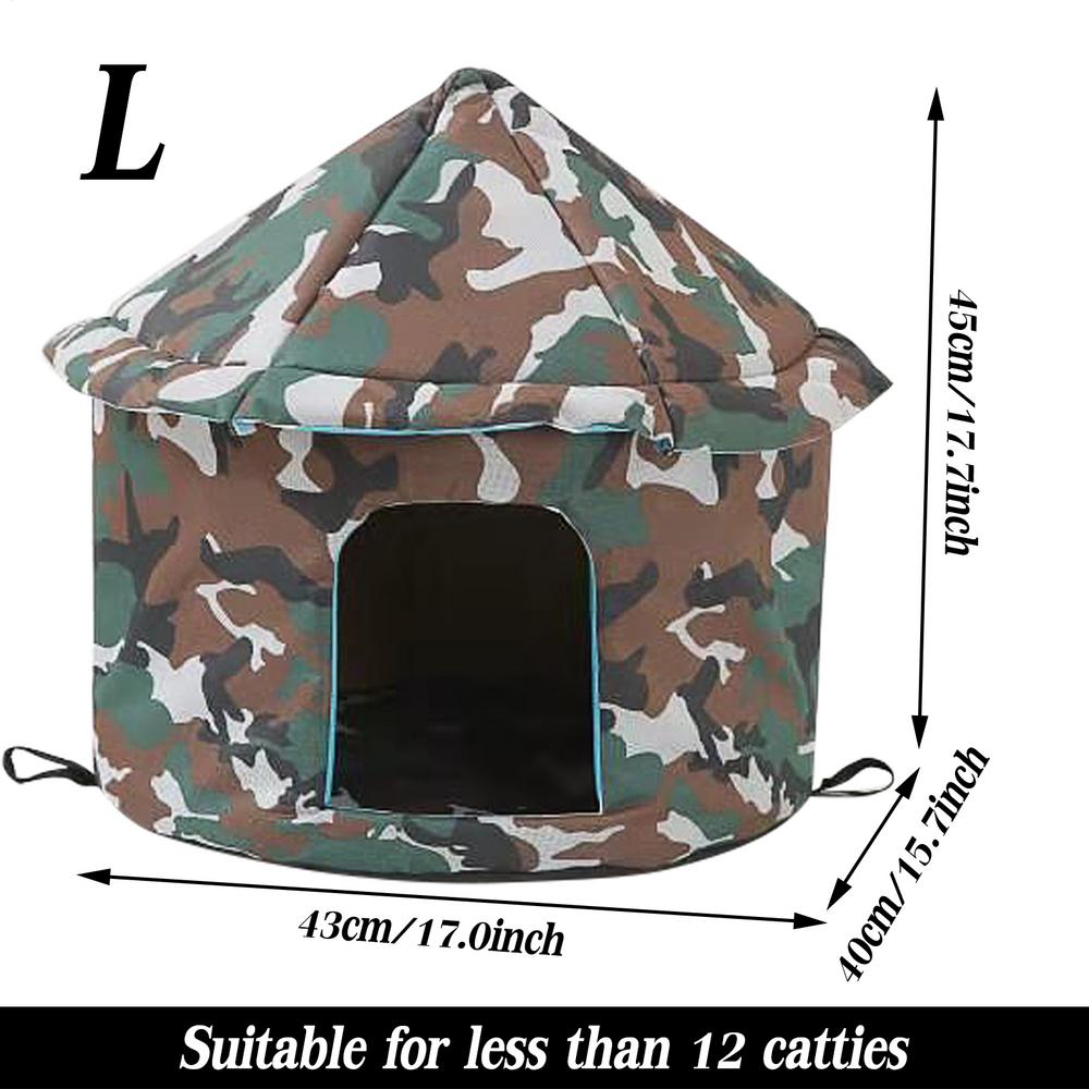 Cat House Dog Nest Waterproof Outdoor Winter Warm Pet Cave Insulated Outside Cat House Home Foldable and Washable Pet House