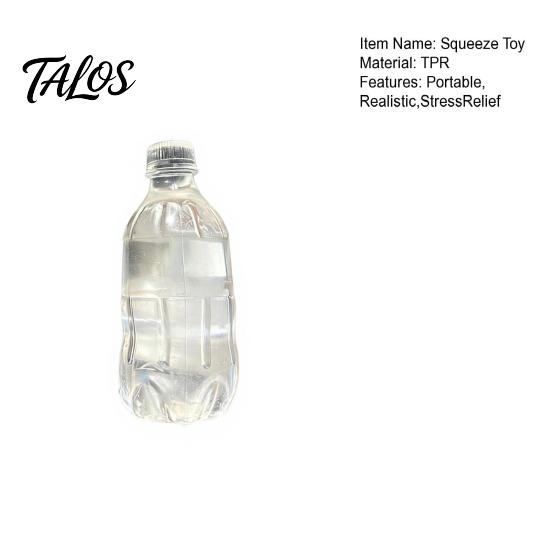 Quetschbarer Fingerspitzen-Spielzeug, Simulierte Wasserflasche Quetschspielzeug, TPR Dehnbares Stressabbau Fidget, Mini-Dekompression für Angst, Tragbar