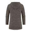 Giacca da uomo con cappuccio, di media lunghezza, sottile, oversize, in velluto, sottile, autunnale, cardigan lavorato a maglia