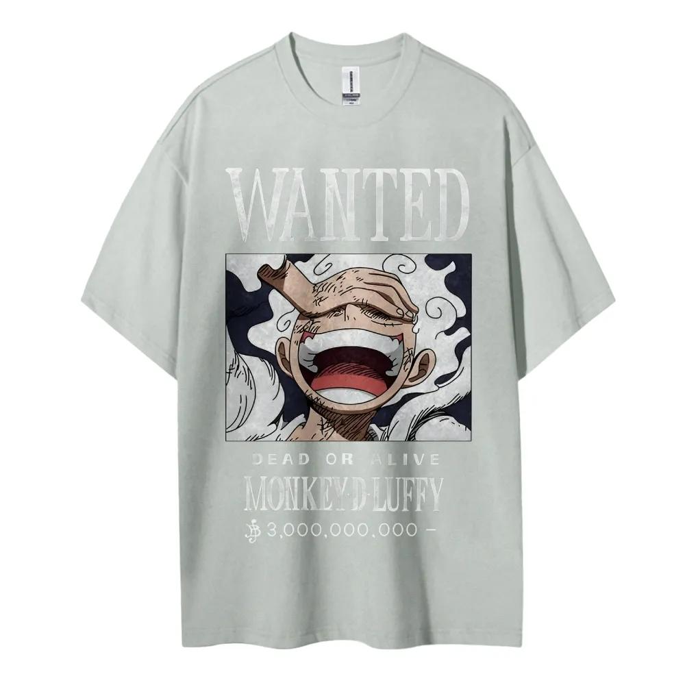 ONE PIECE Luffy Bounty Make Short Sleeve Mens and Womens Same Comfortable Short Sleeve Couples Casual Short Sleeve Popular