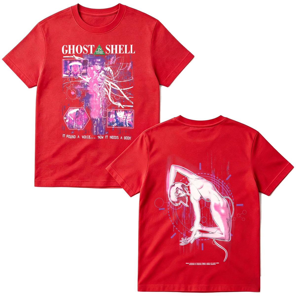 

Anime Ghost in The Shell Motoko Kusanagi T Shirts Unisex Women Clothing Fashion Vintage Tees Casual Short Sleeve Oversized T-shirts S