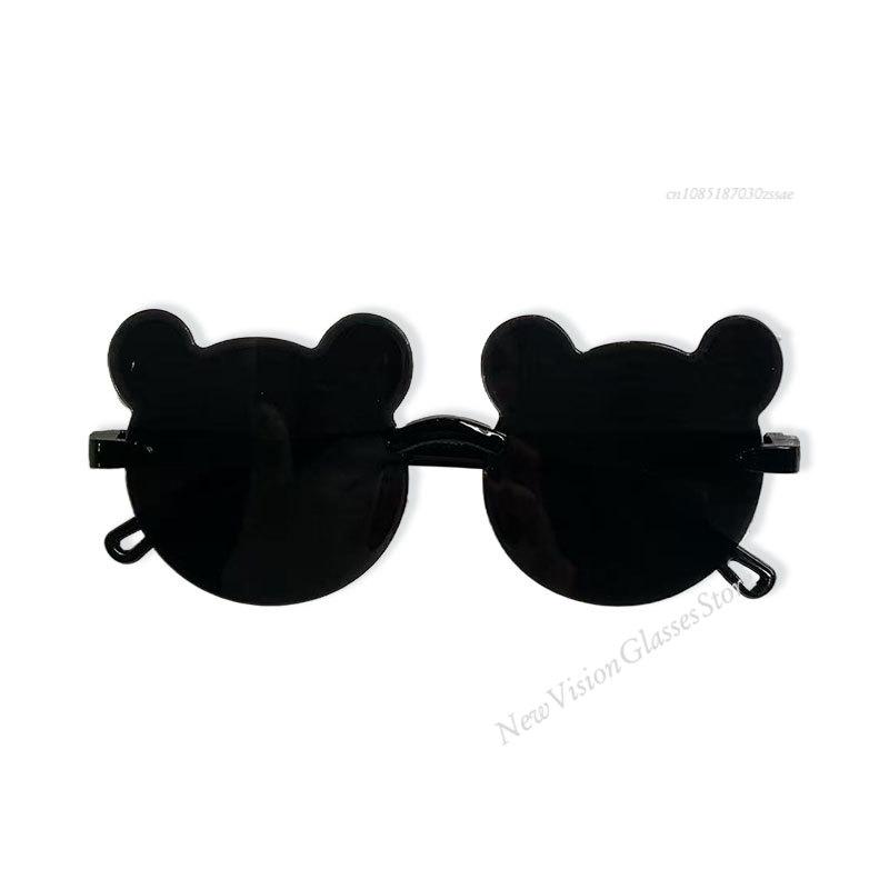 

New Kids Sunglassess Cartoon Bear Sunglasses for Boy Girl Children Rimless Sunglasses UV400 Outdoor Travel Skiing Sunglassess