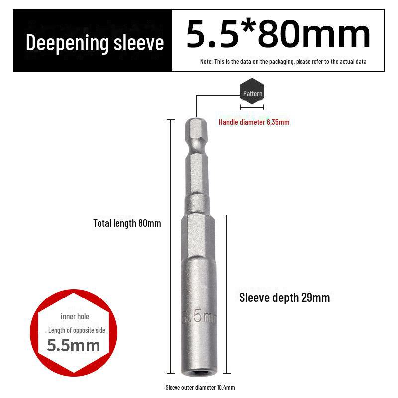 Green Forest 80mm Hexagonal Șurubelniță/Cheie Pneumatică Cap Soclu