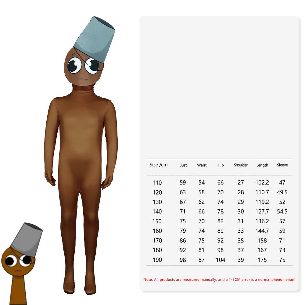 

Halloween Sprunki Incredibox Cosplay Costume for Adults Kids Monster Horror Game Jumpsuit Carnival Party Outfit 170