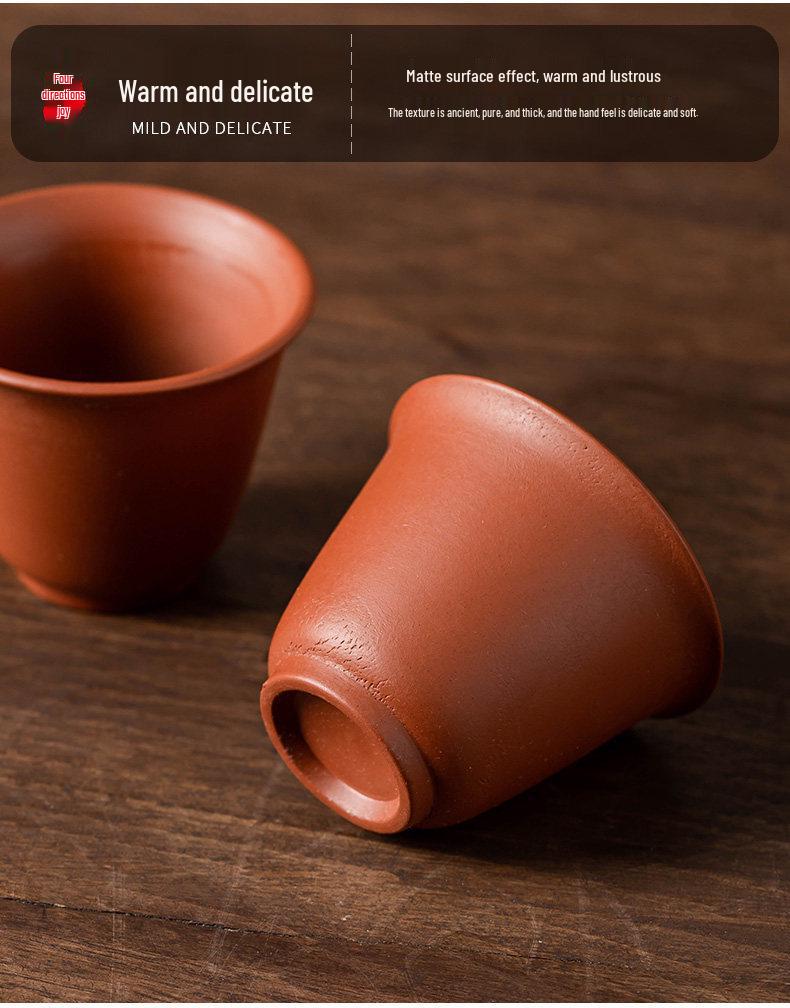 Yixing Zisha Clay Tea Tasting Set: Small Brewing Cup Pair