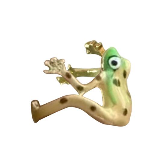 1/3Pcs Frog-Shaped Ring Set Alloy Electroplated Finger Ring Festivals Parties Dates Gatherings Accessories