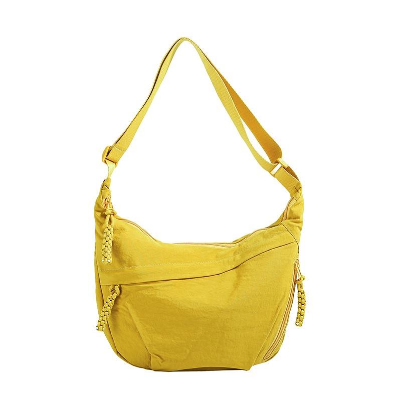 New Trendy Dumpling Bag Women's Fashion Nylon Women's Bag Versatile Simple Large Capacity Messenger Bag Female Student Small Cross Bag