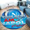 SSC Napoli Custom Name Round Area Rug,Carpet Rug for Living Room Bedroom Sofa Playroom Decor,Non-slip Floor Mat