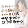 Assorted Antique Vintage Gear Charms Pendants for Jewelry DIY Accessories (Mixed Color)