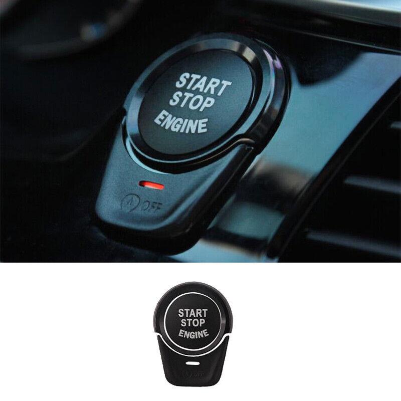 For BMW 5 Series G30 2018-22 Black Aluminum Engine Start Stop Button Cover Ring