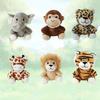 Jungle Animal Lion Tiger Giraffe Stuffed Toy Wholesale Stock
