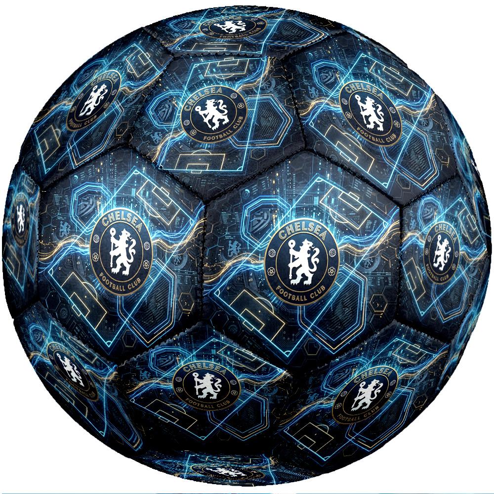 Chelsea FC Thema Fußball Ball Größe 5 Fußball Ball Weiche Haptik Professioneller Trainingsfußball für Outdoor-Sportarten