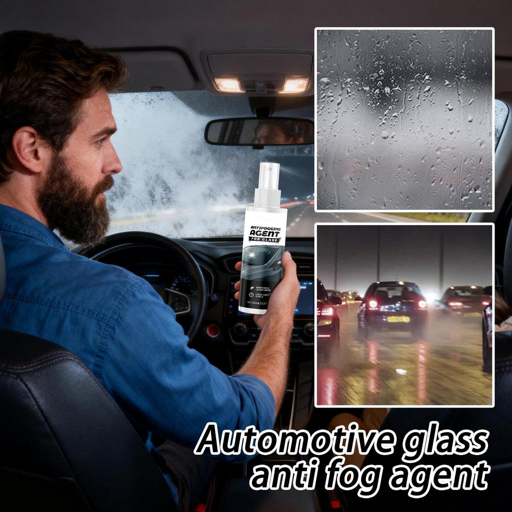 Anti-Beschlag Auto-Fenster-Spray 100ml Entnebeln Klare Sicht Schutz für Windschutzscheibe Auto-Scheibenreiniger für klare Sicht