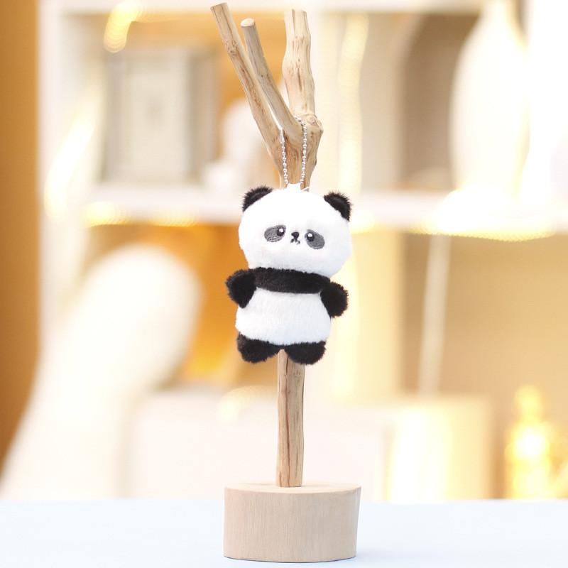Panda Plush Toys With Magnetic Keychain For Girls Cute Stuffed Animal Gifts