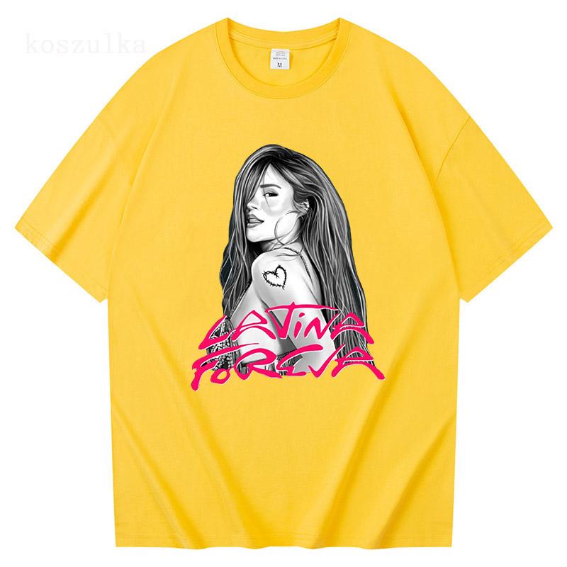 

Karol G LATINA FOREVA 2025 Tshirt Funny Men/Women Clothing Harajuku T-shirt Unisex Vintage Kawaii Cotton Tops Graphic T Shirts 4XL