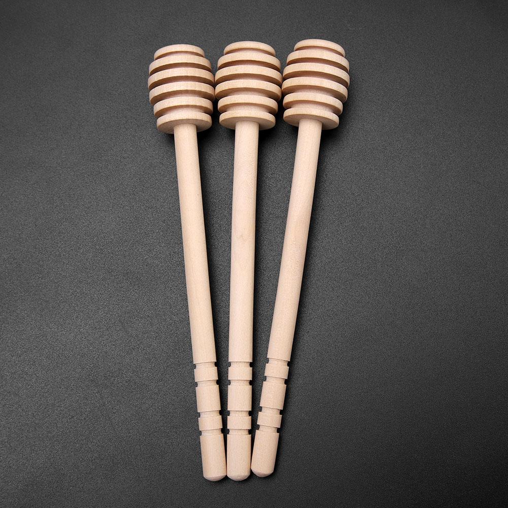 24Pcs Wood Honey Dripper Stirring Rod Jam Syrup Drizzler Stick Server Kitchen Tools Gadgets(#2)