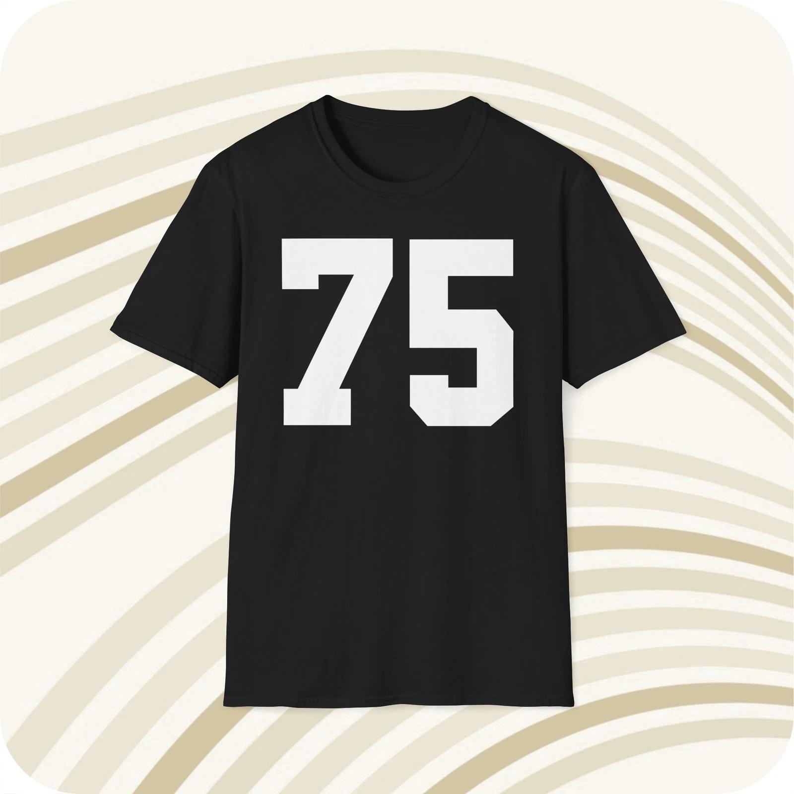 Mean Joe Greene #75 Pittsburgh Steelers Jersey T shirt - Front & Back Print 2XL