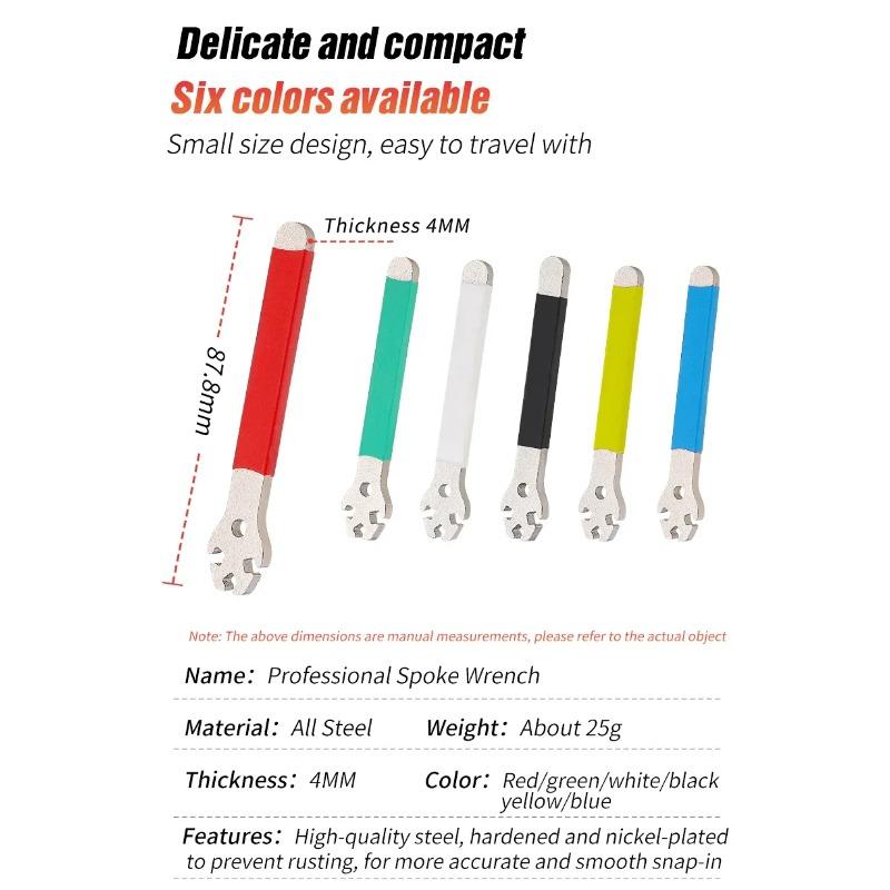 Bicycle Stainless Steel  Spoke Wrench Wheel S Tension Correction Repair Tools Mountain Bike Spoke Wrench