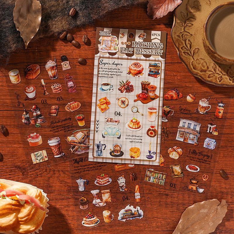 Yuezhen Hand Account Aroma Stickers: Mellow PET Die-cut for Gourmet Material