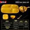 Melamine verdeeld cafeteria dienblad