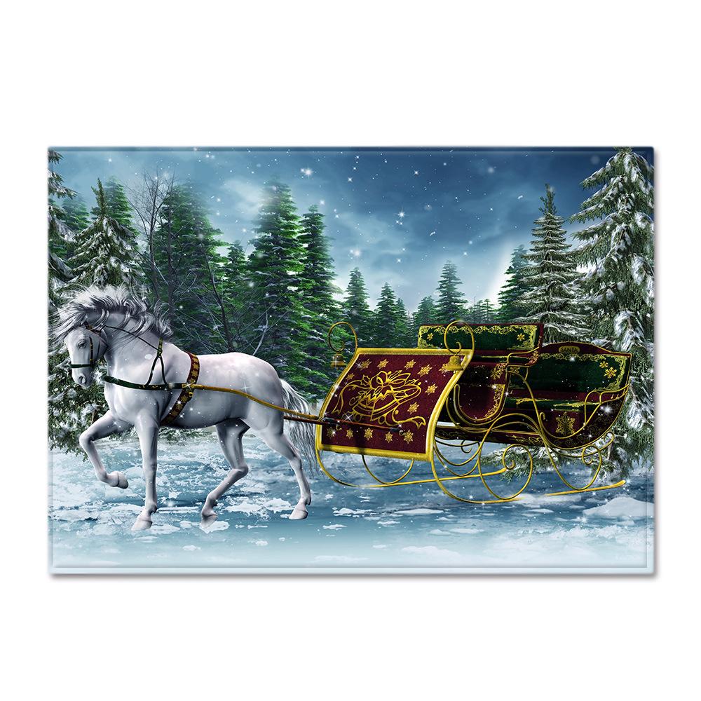 

Horse Area Rug for Living Room Animal Print Carpet Kids Play Mat Soft Bedroom Decor Kitchen Doormat 40x60cm