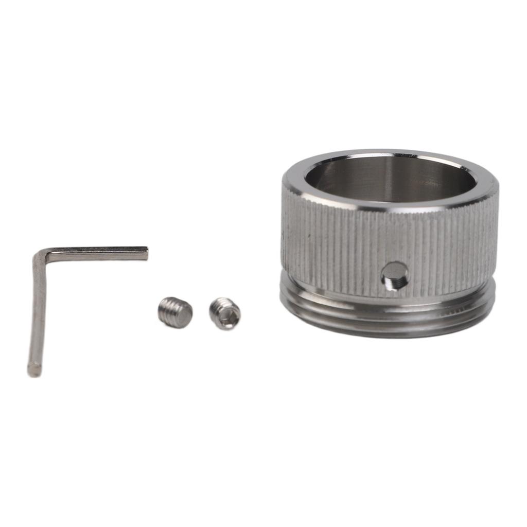 28.8*19*22MM Stainless Steel Valve Adapter Radiator Valve Compatibility Thermostat Radiator Valve Adapter Long-lasting Material