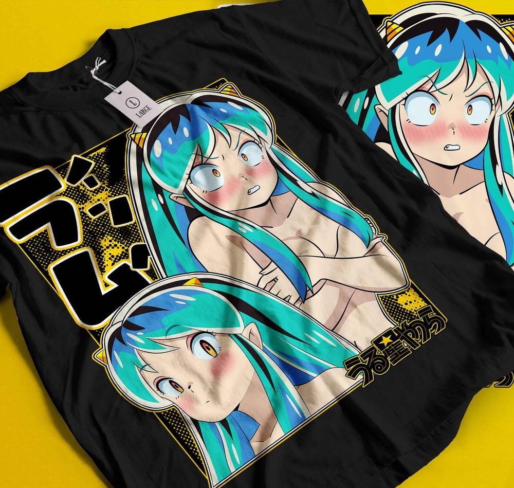 

Urusei Yatsura Lum Invader Футболка 90-х Винтаж Аниме Вайфу, Волшебная ДевочкаПодарки 314 L