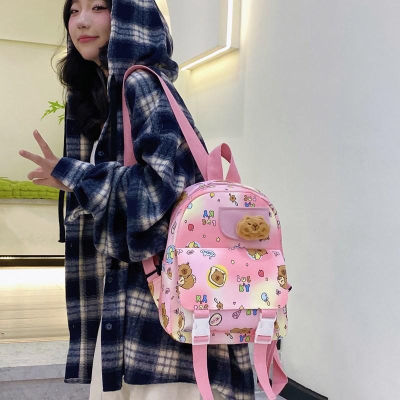 Backpack Whimsical Capybara For Boys And Girls In Cute Design Ideal For Preschool