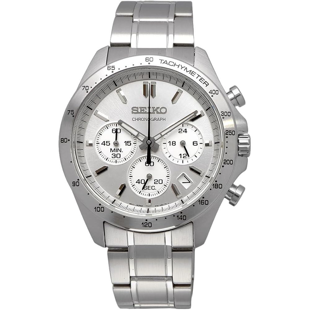 Seiko Chronograph Quartz Men's Watch SBTR009 Silver 1/5 Second Precision