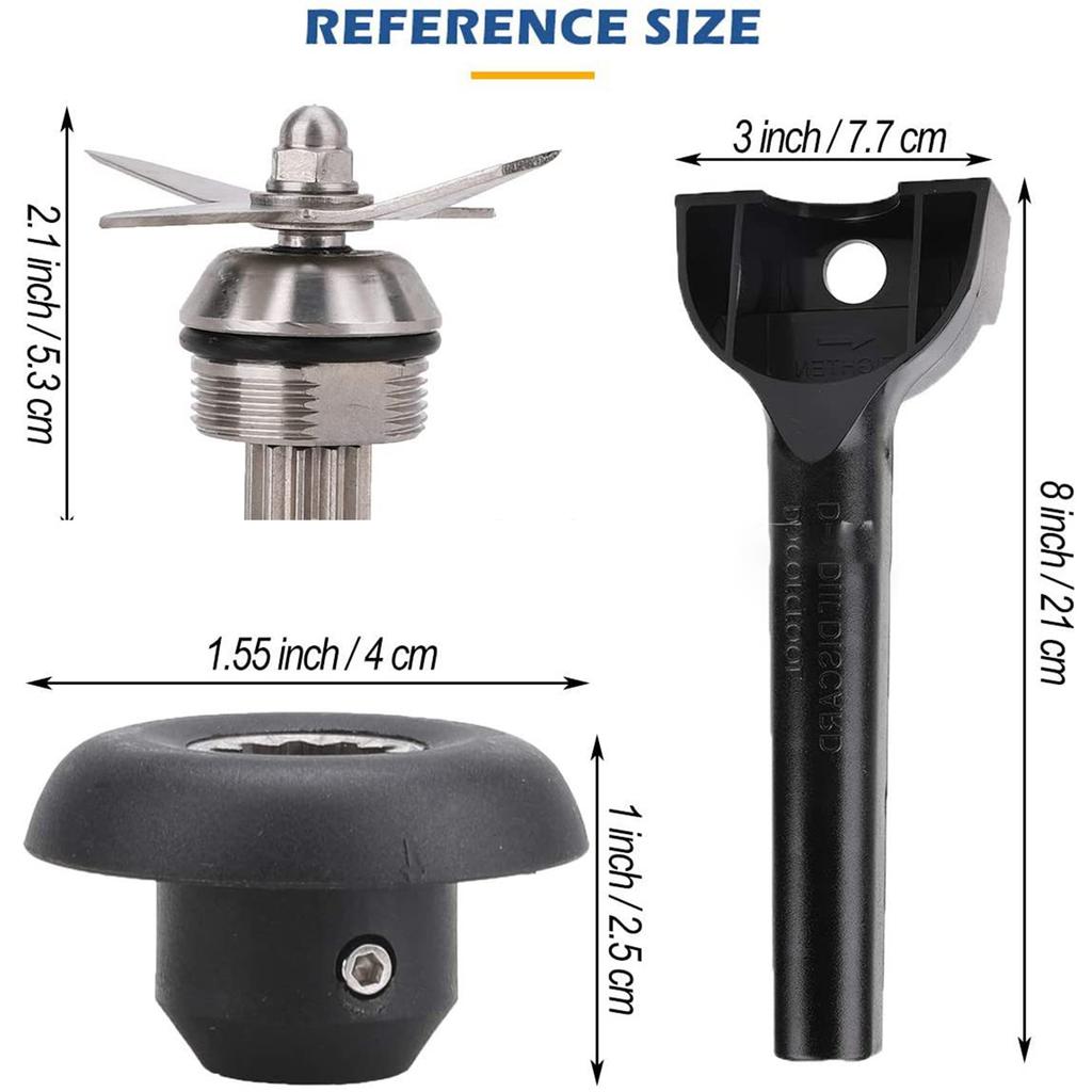 Wet Blade Assembly with Wrench Drive Socket Replacement Suitable for Vitamix5200 Blender Kitchen Restaurants Accessories