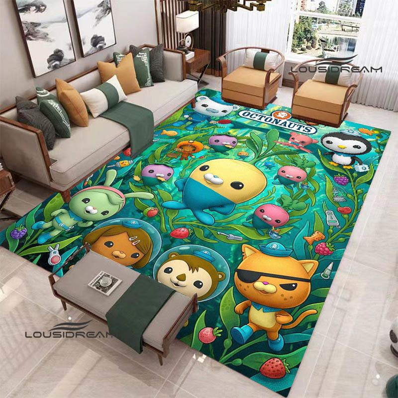 3D The-Octonauts cartoon printed carpet Living room bedroom non-slip carpets Yoga mat Outdoor carpet kawaii rug birthday gift