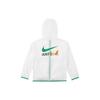 Nike Kinder Buchstaben Cartoon Muster Bedruckte Langarm Kapuzenjacke Kinderjacken Weiß FJ7238-100