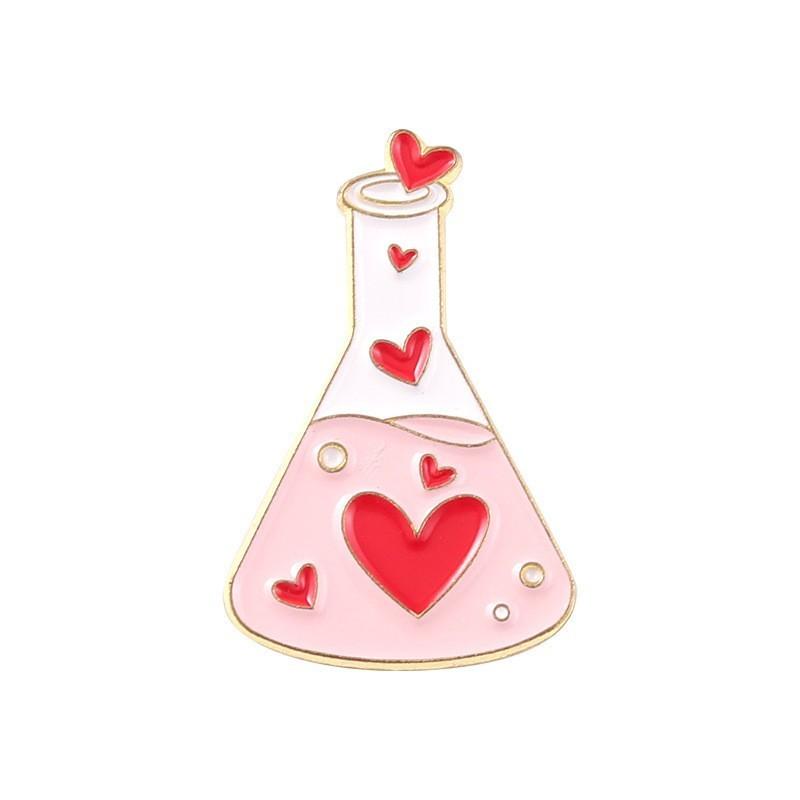 Creative Personalized Metal Cartoon Brooches Unique Geometric Pins For Stylish Accessories