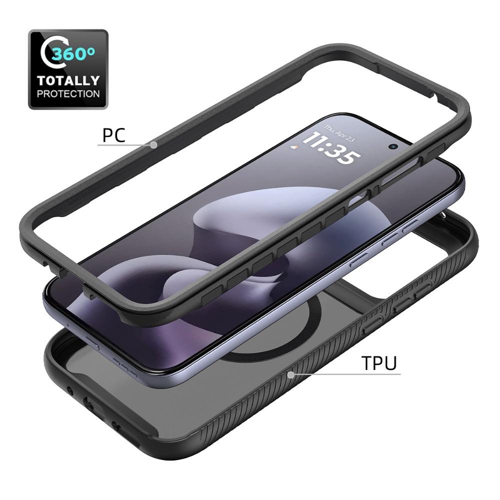 G87 G77 G67 G17 G06 G56 G86 Power 5G Ładowanie Bezprzewodowe Magnetyczne Tylna Klapka do Motorola Moto G86 Power G15 G35 G55 G 77 Zderzak Capa