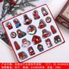 Set of Handmade Christmas Wooden Ornaments Miniature Christmas Tree Party Decorations