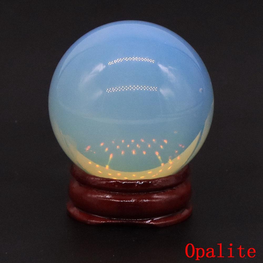 40mm Natursteine Amethyst Lapislazuli Reiki Heilkristalle Energie Chakra Massage Edelstein Kugel Heimdeko Handwerk Mit Ständer