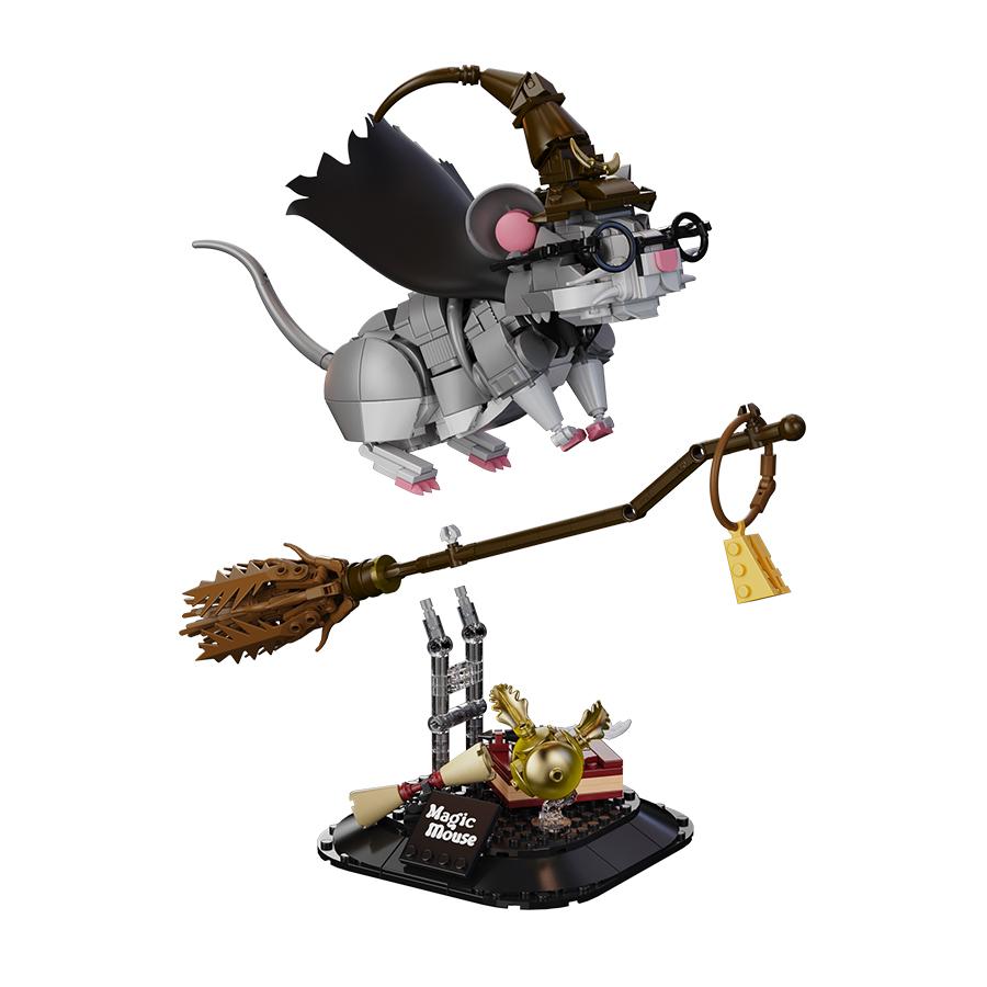 Non-Toxic New Magic Mouse Building Blocks Set Kids Toys Moc Bricks Game Models Figurine Decorations For Halloween Gifts