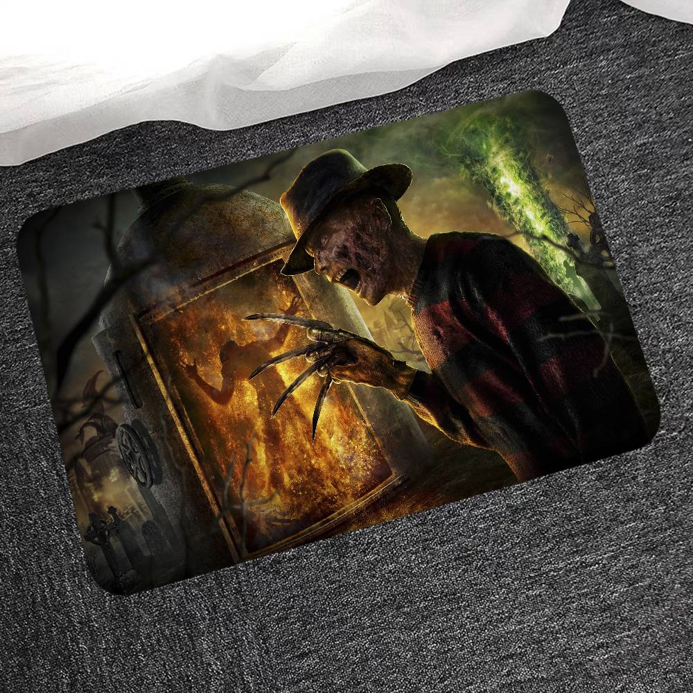 Horror Movie Nightmare On Elm Street Floor Mat INS Style Soft Bedroom Floor House Laundry Room Mat Anti-skid Household Carpets