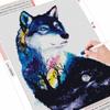 Diamond Embroidery Animal Craft Kit Full Square Round 5D DIY Diamond Painting Wolf Mosaic Tree Needlework Home Decoration