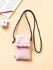 Daiso Volume Padded Mini Crossbody Bag - Pink