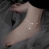 925 Silver Butterfly Anklet for Women Delicate Zircon Tassel Bracelet Summer Jewelry Dropship